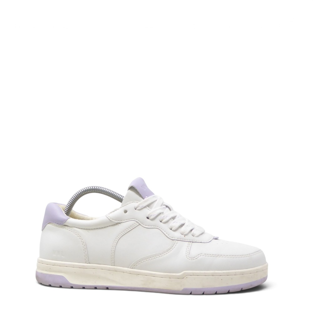 Madewell Women Court Sneakers White Lavender Purple MWL Court Sneaker 10M